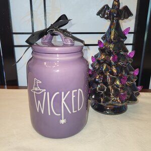 Sold Out! Rae Dunn Purple WICKED Canister / Coffee Pod Jar - NWT